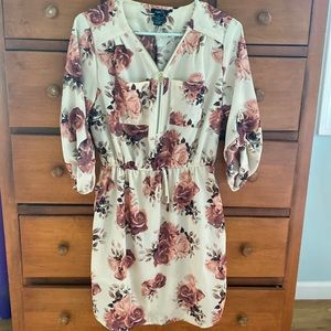 Rose patterned dress